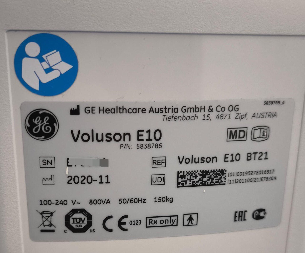VOLUSON E10 BT 21 מכשיר אולטרסאונד